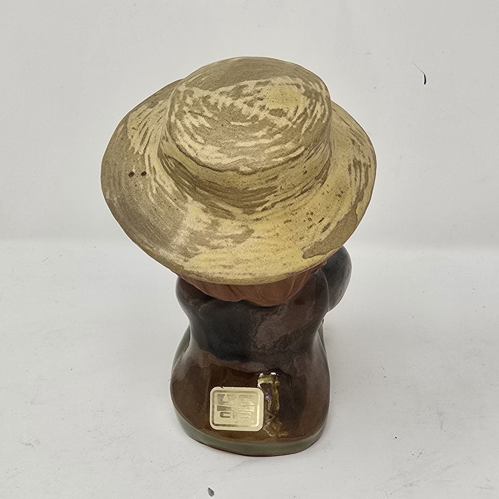 Vtg 1960s UCTCI Japan redware stoneware art pottery figurine falk art‎ - Picture 4 of 9